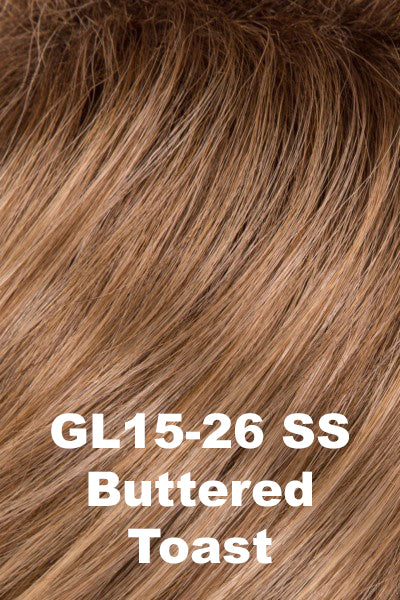 Gabor - Shaded Synthetic Colors - SS Buttered Toast (GL15/26SS). Chestnut Brown base blends into multi-dimensional tones of Medium Brown and Golden Blonde.
