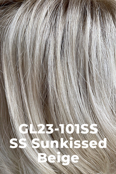 Gabor - Shaded Synthetic Colors - SS Sunkissed Beige (GL23/101SS). Dark Golden Blonde base blends into multi-dimensional tones of Lightest Beige Blonde and subtle melted rooting.