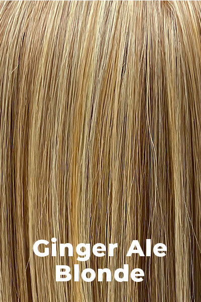 Belle Tress Wigs - Tory (LX-5019) -  Ginger Ale Blonde. Medium honey blonde base with warm gold highlights.