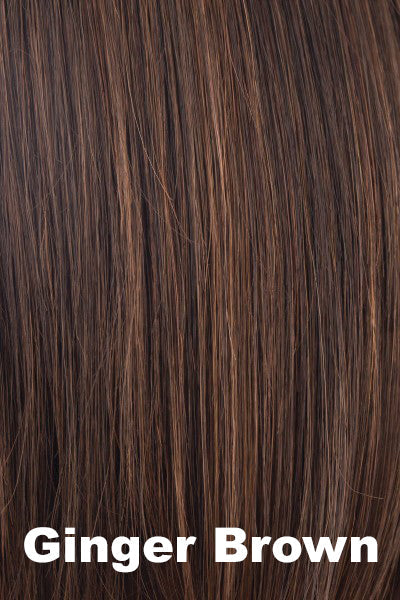 Amore - Synthetic Colors - Ginger Brown. Medium Auburn, blended evenly with Medium Brown.