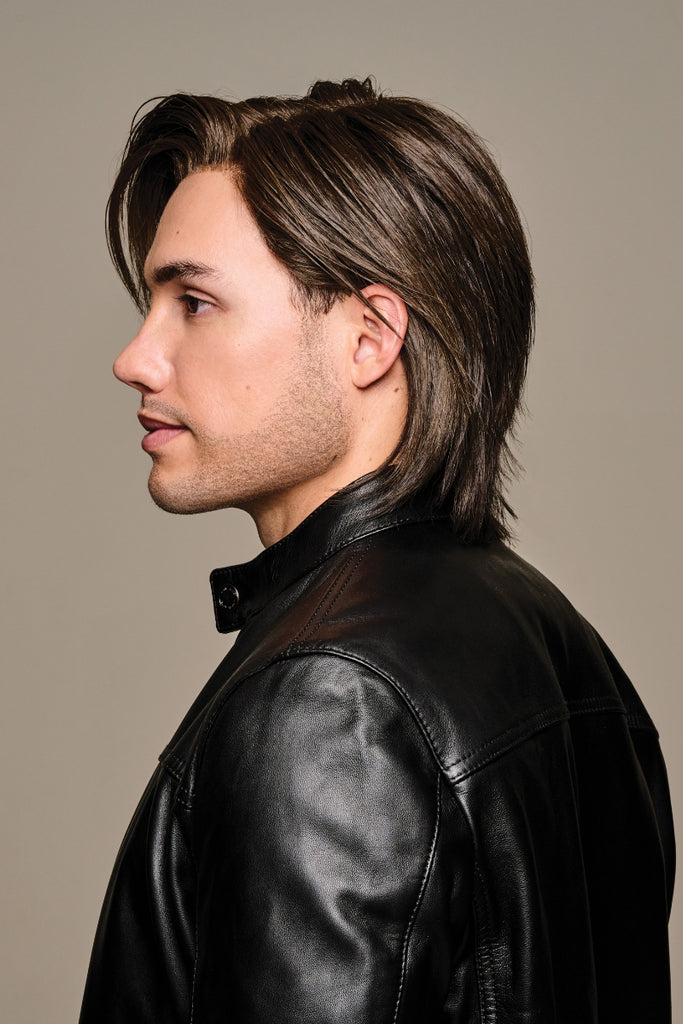 Side view of a HIM wig called Daring Elite.