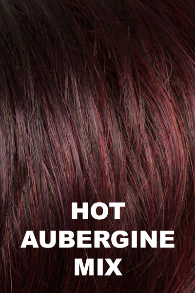 Ellen Wille - Synthetic Mix Colors - Hot Aubergine Mix. Medium Burgundy Red, Dark Burgundy Red, and Darkest Brown Blend.