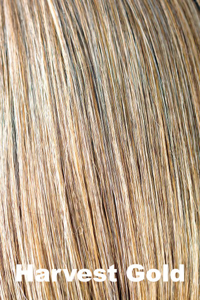 Noriko - Synthetic Colors - Harvest Gold. Tipped: Dark Chocolate w/ Medium Gold Blonde (24BT18) Highlights.