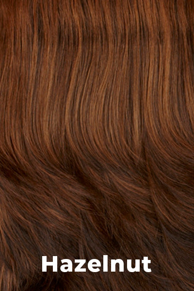 Mane Attraction - Synthetic Colors - Hazelnut. Dark Brown with Strawberry highlights.