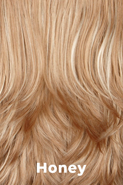 Mane Attraction - Synthetic Colors - Honey. Dark Blonde with Light Wheat Blonde highlights.