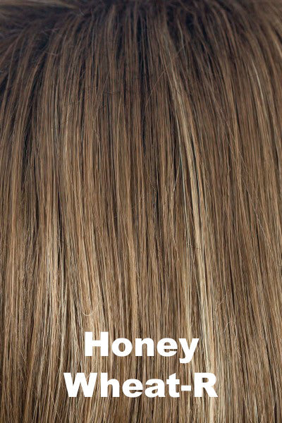 Noriko - Shaded Synthetic Colors - Honey Wheat-R. Shadowed Roots on Marble Brown w/ Sugar Cane Front.