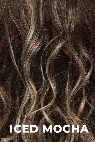 Estetica - Shaded Synthetic Colors - Iced Mocha. Light Chestnut Brown base with Light Brown/Ash Blonde/Golden Blonde painted highlights.