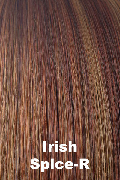 Noriko - Shaded Synthetic Colors - Irish Spice-R. Shadowed Roots on Light Chestnut (31) w/ Dark Rust (140+27C) Highlights.