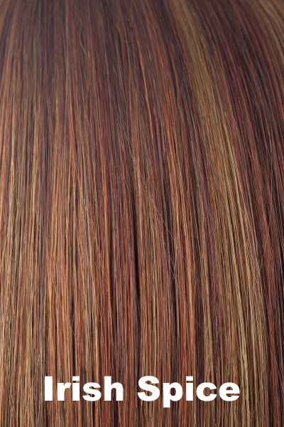 Amore - Synthetic Colors - Irish Spice. Shadowed Roots on Light Chestnut (31) w/ Dark Rust (140+27C) Highlights.