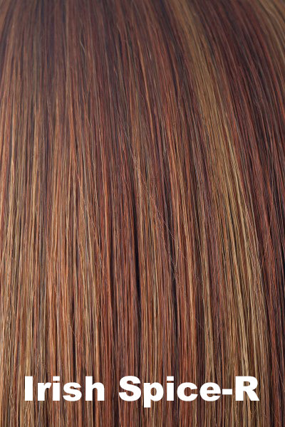 Noriko Wigs - Beau (#1727) - Irish Spice-R. Shadowed Roots on Light Chestnut (31) w/ Dark Rust (140+27C) Highlights.