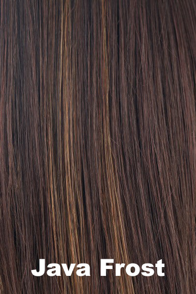 Noriko - Synthetic Colors - Java Frost. Ginger Brown (6+33) w/ Light Chocolate (32+27B) Highlights.