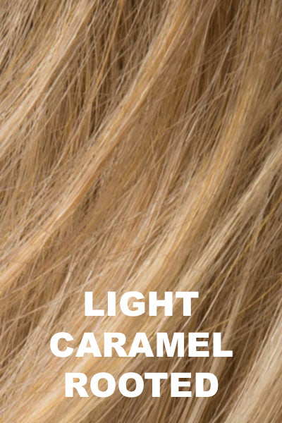 Ellen Wille - Rooted Synthetic Colors - Light Caramel Rooted. Light Natural Brown with 75% Gray, Medium Brown with 70% Gray and Pure White Blend.