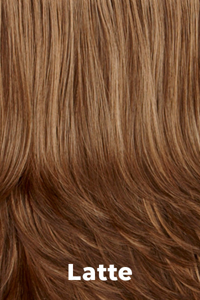 Mane Attraction - Synthetic Colors - Latte. Chocolate Brown with Caramel highlights. 