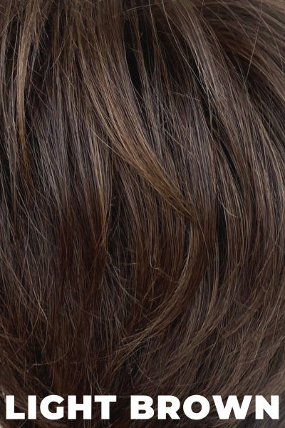 Color Light Brown for Gabor wig Adoration. Rich dark brown with warm brown highlights.