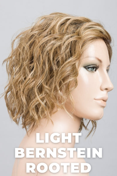 Ellen Wille Wigs - Scala - Light Bernstein Rooted. Light Auburn, Light Honey Blonde, and Light Reddish Brown Blend with Dark Roots.