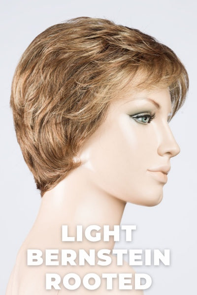 Ellen Wille Wigs - Alba Comfort - Light Bernstein Rooted. Light Auburn, Light Honey Blonde, and Light Reddish Brown Blend with Dark Roots.