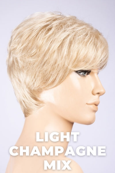 Ellen Wille Wigs - Zizi - Light Champagne Mix Petite/Average. Platinum Blonde, Cool Platinum Blonde, and Light Golden Blonde blend.