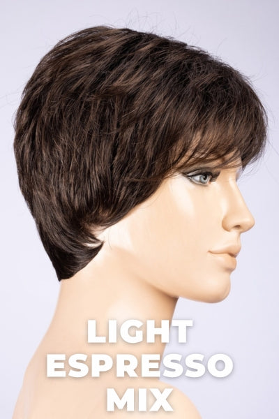 Ellen Wille Wigs - Zizi - Light Espresso Mix Petite/Average. Dark Brown and Warm Medium Brown throughout.