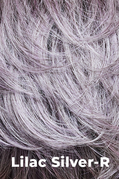 Noriko - Shaded Synthetic Colors - Lilac Silver-R. Dark Root with a Light to Medium Grey Base and a hint of a soft lilac.