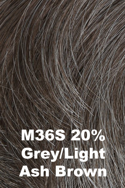 HIM Wigs - Style Elite - M36S. 30% Grey, Light Ash Blonde