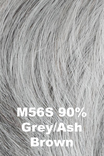 HIM Wigs - Style Elite - M56S. 90% Grey, Ash Brown