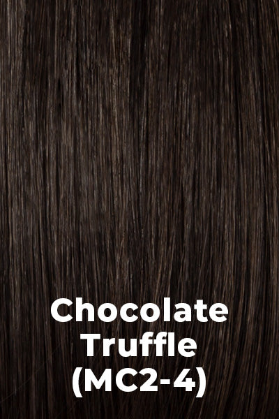 Kim Kimble Wigs - Leilani - Chocolate Truffle (MC2/4). Black with subtle Brown highlights.