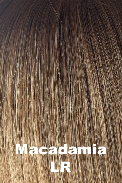 Noriko - Shaded Synthetic Colors - Macadamia-LR. Soft Brown Root melting into Beige Blonde.
