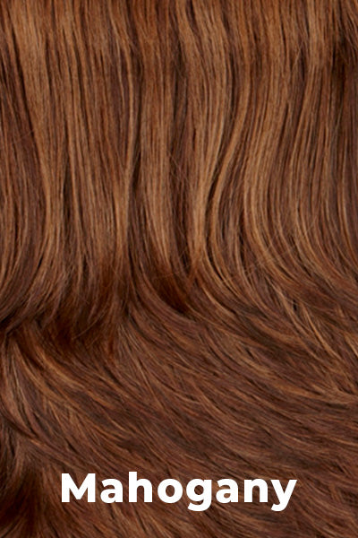 Mane Attraction - Flirt (#422) wig Mane Attraction Mahogany Average. Dark Auburn & Medium Brown with warm Strawberry highlights.