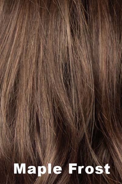 Rene of Paris - Synthetic Colors - Maple Frost. A Rooted Medium Brown with a Blend of Warm Maple Blondes and Toffee Shades with Frost Undertones.