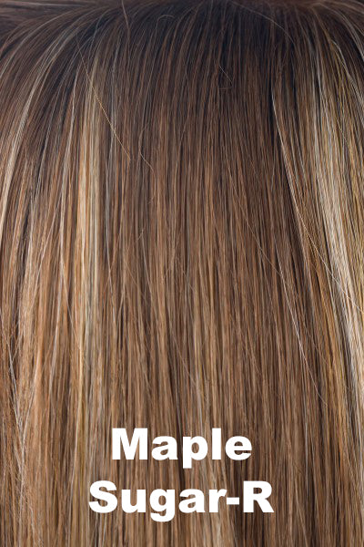 Noriko Wigs - Beau (#1727) - Maple Sugar-R. Shadowed Roots on Light Chocolate (30) w/ Butterscotch (28+613) Highlights