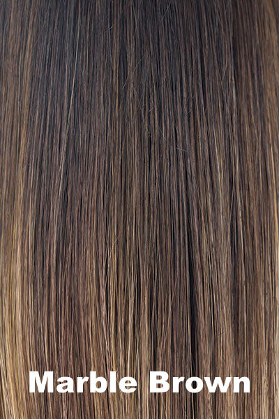 Muse Series Wigs - Dazzling Wavez (#1513) - Marble Brown. An all-purpose, dependable brown tone. It's a perfect mixture of warm dark brown and medium golden blond.