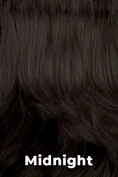 Mane Attraction - Synthetic Colors - Midnight. Off Black with Medium Dark Brown highlights.