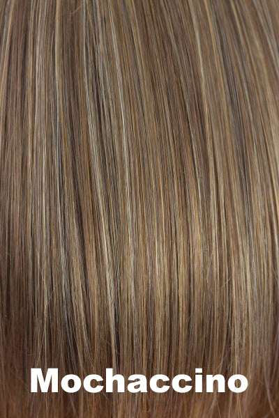 Orchid - Synthetic Colors - Mochaccino. Light Golden Brown with Light Gold Blond (14+40) Highlights.