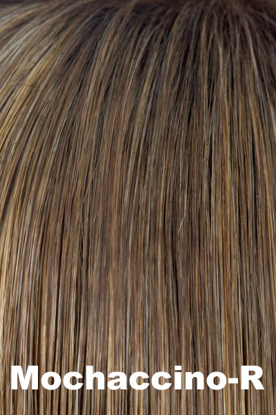 Alexander Couture - Synthetic - Mochaccino-R. Shadowed Roots on Light Golden Brown w/ Light Gold Blond (14+140) Highlights.