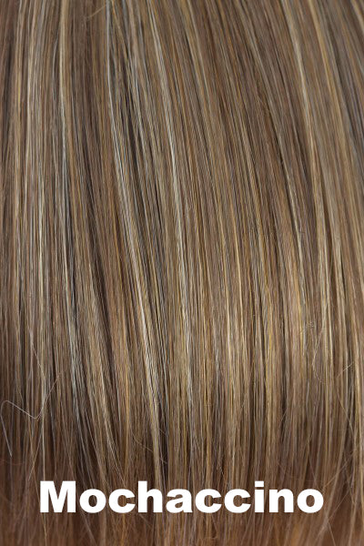 Rene of Paris - Synthetic Colors - Mochaccino. Light Golden Brown with Light Gold Blond (14+40) Highlights.