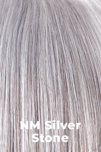 Noriko - Natural Movement Synthetic Colors - NM Silver Stone. Multiple Shades of Grey Blended with a Dark Brown Base.