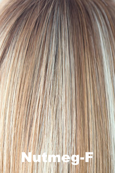 Orchid - Synthetic Colors - Nutmeg-F. Dark Brown Roots on Nutmeg & Champagne.