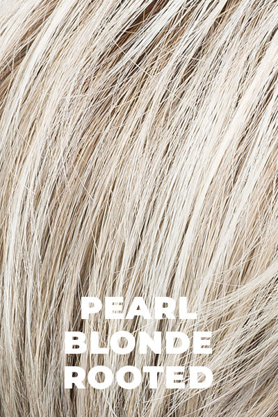 Ellen Wille - Human Hair Colors - Pearl Blonde Rooted. Pearl Platinum, Dark Ash Blonde, and Medium Honey Blonde mix.