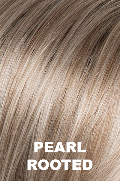 Ellen Wille - Rooted Synthetic Colors - Pearl Rooted. Pearl Platinum blended w/ light chestnut brown-50% gray and Lightest Ash Brown mix.