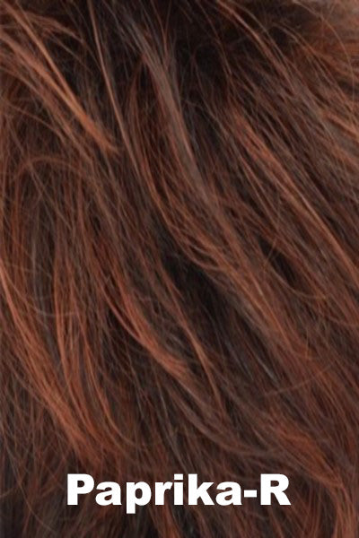 Noriko - Shaded Synthetic Colors - Paprika R. Dark Brown Roots with Paprika highlighting.