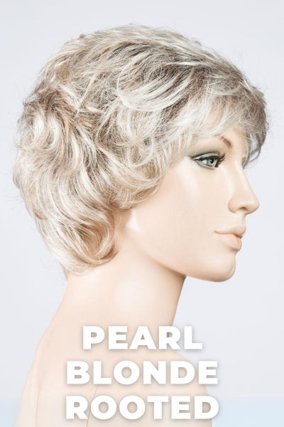 Ellen Wille Wigs - Alexis Deluxe - Pearl Blonde Rooted. Pearl Platinum, Dark Ash Blonde, and Medium Honey Blonde mix.