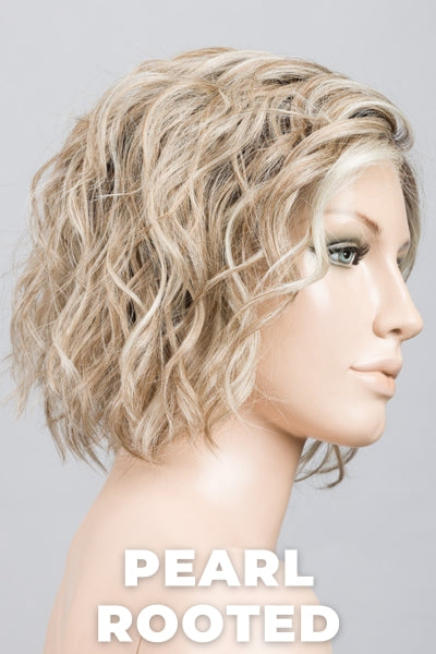 Ellen Wille Wigs - Scala - Pearl Rooted. Pearl Platinum blended w/ light chestnut brown-50% gray and Lightest Ash Brown mix.