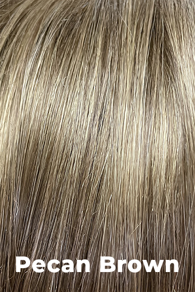 Noriko - Synthetic Colors - Pecan Brown. An even blend of Medium Brown and Ash Blonde.