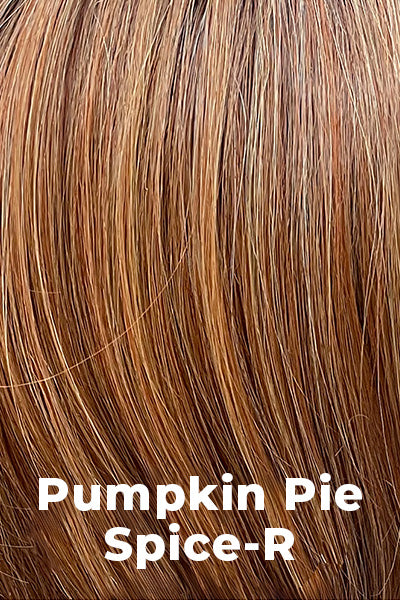 Belle Tress Wigs - Spade (LX-5021) - Pumpkin Pie Spice-R. Medium amaretto red and copper red with a dark brown root.