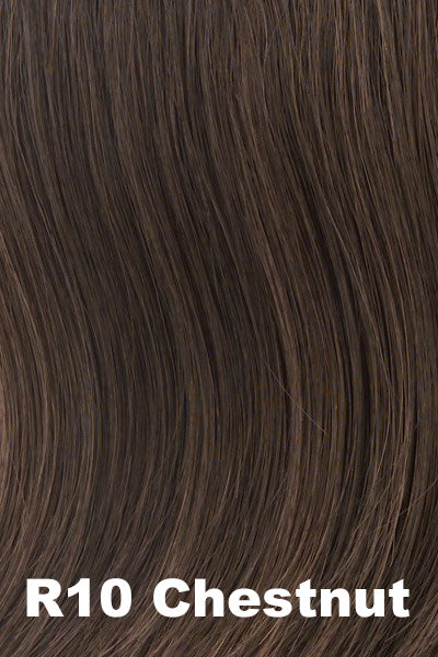Hairdo - Synthetic Colors - Chestnut (R10). Rich Dark Brown with Coffee Brown highlighting.