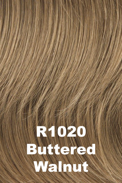 Raquel Welch - Synthetic Colors - Buttered Walnut (R1020). Med Brown w/ subtle neutral Blonde highlights. 