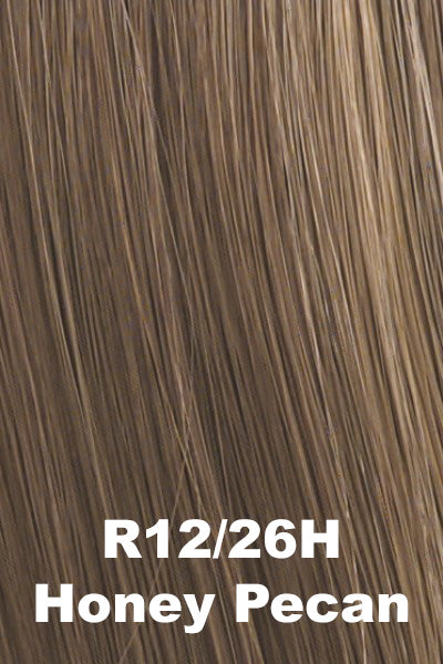 Raquel Welch Wigs - Dress Code - Honey Pecan (R12/26H). Light Brown w/ subtle Cool highlights.