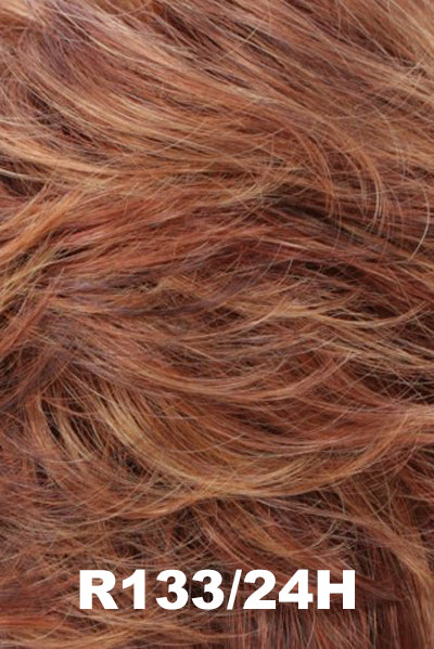 Estetica - Synthetic Colors - R133/24H. Auburn Bright Red w/ Pale Golden Blonde highlights.