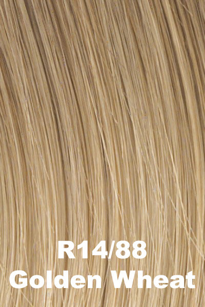 Hairdo - Synthetic Colors - Golden Wheat (R14/88). Medium Blonde highlighted with pale Gold highlights.