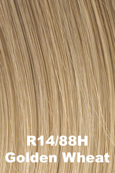 Raquel Welch Wigs - Dress Code - Golden Wheat (R14/88H). Med Blonde streaked w/ Pale Gold highlights.